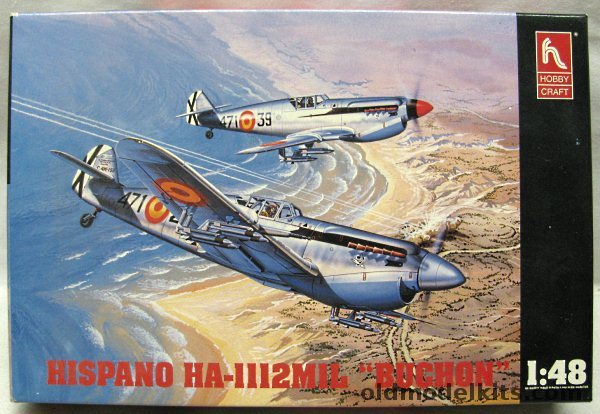 Hobby Craft 1/48 Hispano HA-1112MIL Buchon - C4K s/n 146 1965 / s/n 17 1957 / s/n 162 1985 / 71 Sq 1958, HC1542 plastic model kit